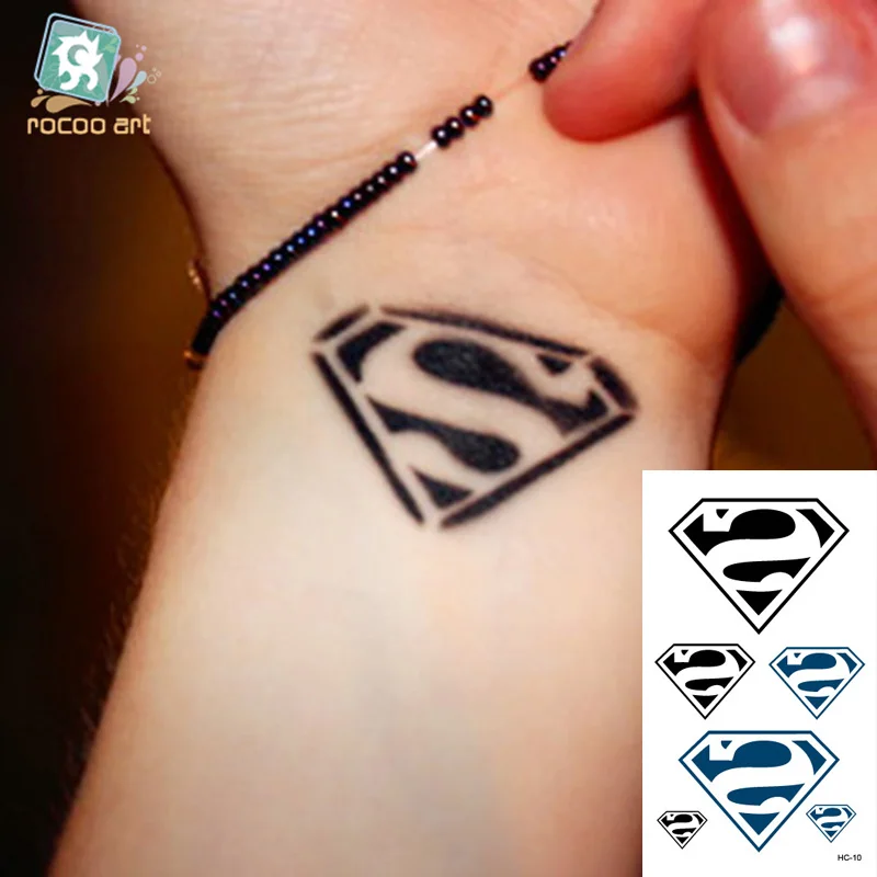 Rocooart HC1010 New 2018 Black And Blue Superman Temporary Tattoos Stickers Waterproof Body Art Fake Tattoos Wholesale
Rocooart HC1010 New 2018 Black And Blue Superman Temporary Tattoos Stickers Waterproof Body Art Fake Tattoos Wholesale