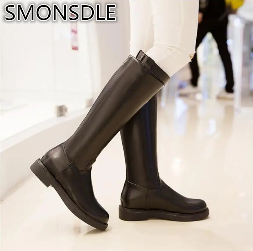 SMONSDLE 2018 winter new European and American fashion thick with comfortable plus velvet high tube Martin boots women A30
SMONSDLE 2018 winter new European and American fashion thick with comfortable plus velvet high tube Martin boots women A30