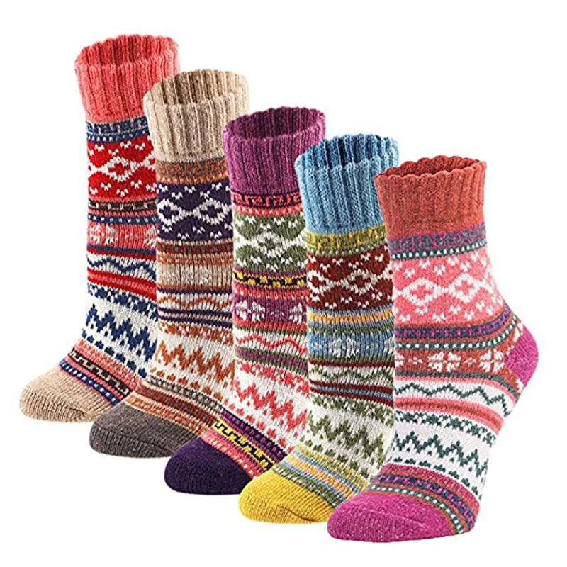 Autumn Winter Pattern Wool Blends Retro Art Style Sport Socks Warm Socks Hiking Camping Multi
Autumn Winter Pattern Wool Blends Retro Art Style Sport Socks Warm Socks Hiking Camping Multi