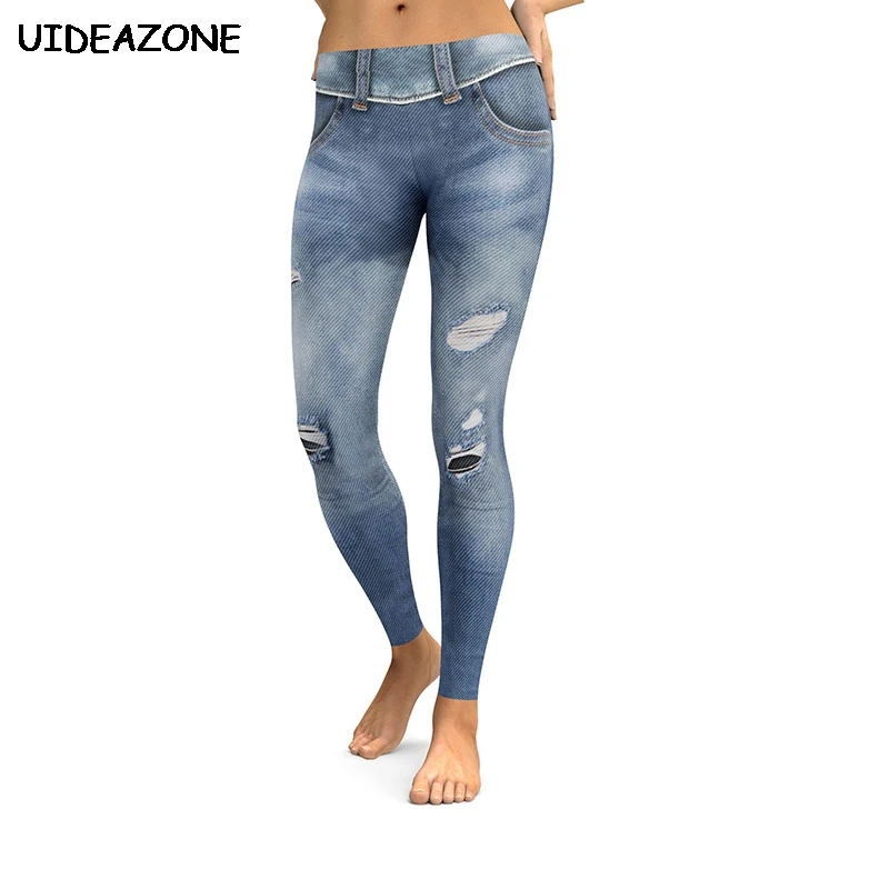 UIDEAZONE Leggins Mujer Casual Workout Fitness Leggings Women Elastic Waist Push Up Trousers Femme Female Fake Jeans Legging
UIDEAZONE Leggins Mujer Casual Workout Fitness Leggings Women Elastic Waist Push Up Trousers Femme Female Fake Jeans Legging