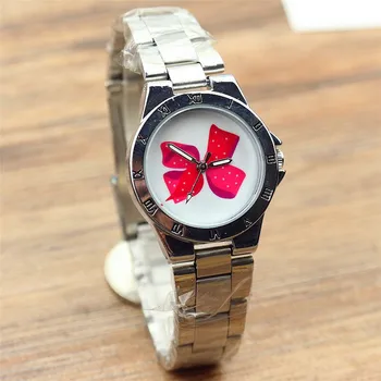 new arrived fashion women and middle girls cute bowknot face simple design steel strap quartz watch Reloj de cuarzo de mujer
new arrived fashion women and middle girls cute bowknot face simple design steel strap quartz watch Reloj de cuarzo de mujer