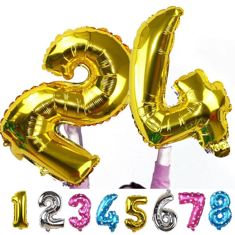 32inch Gold Silver Ballons Large Number Balloons 4 Colors Foil Balloon Wedding Decoration Birthday Party Anniversary Favors
32inch Gold Silver Ballons Large Number Balloons 4 Colors Foil Balloon Wedding Decoration Birthday Party Anniversary Favors