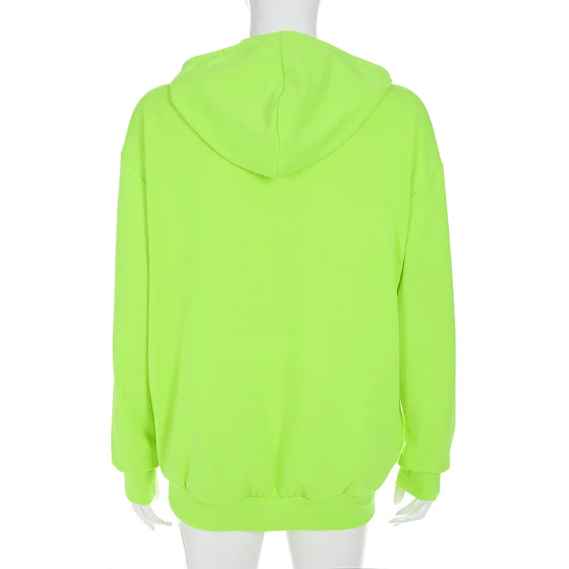 neon green oversized hoodie