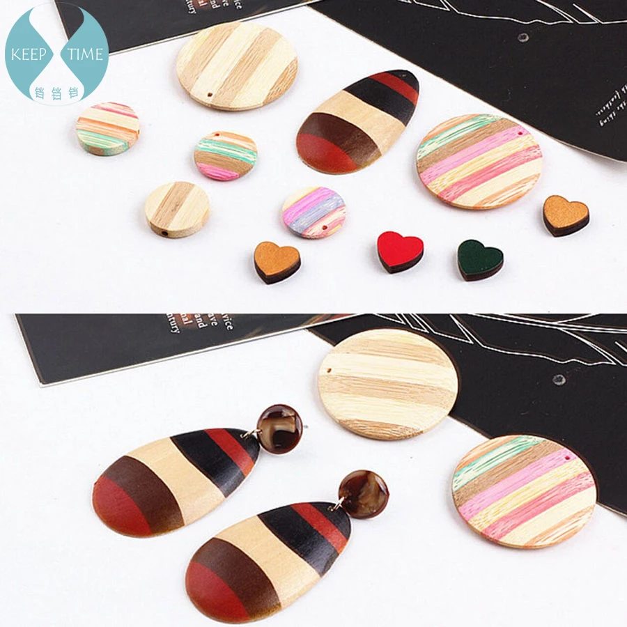 Ritoule DIY ear jewelry accessories high-grade wooden round earrings earrings pendant drop Love Pendant taste creative material
Ritoule DIY ear jewelry accessories high-grade wooden round earrings earrings pendant drop Love Pendant taste creative material