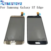 Écran tactile de 100% pouces avec Logo, pour Samsung Galaxy S7 Edge G9350 G935 G935F, 5.5 Original=