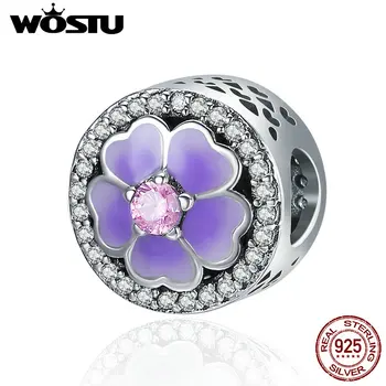WOSTU 2019 New 925 Sterling Silver Romantic Primrose , Purple Enamel Beads fit original Charm Bracelet DIY Jewelry Gift CQC388
WOSTU 2019 New 925 Sterling Silver Romantic Primrose , Purple Enamel Beads fit original Charm Bracelet DIY Jewelry Gift CQC388