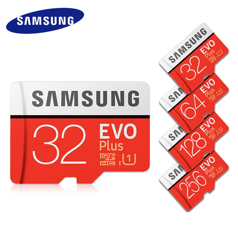 Original SAMSUNG Grade EVO+ Class 10 Memory Card 32GB 64GB 128GB Micro SD Card 256GB SDHC SDXC C10 UHS TF Card Trans Flash
Original SAMSUNG Grade EVO+ Class 10 Memory Card 32GB 64GB 128GB Micro SD Card 256GB SDHC SDXC C10 UHS TF Card Trans Flash