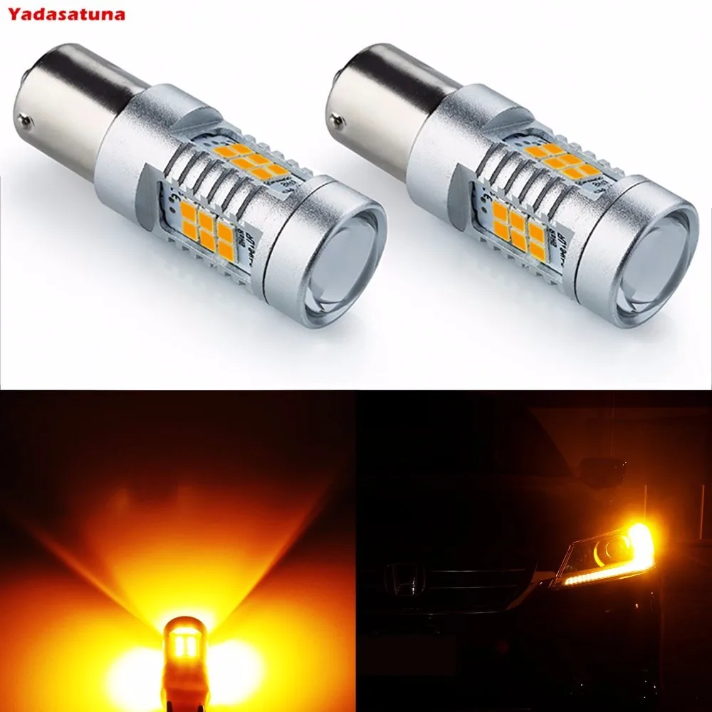 2*7056 1156 BA15S 1141 P21W Amber/White LED Bulbs 2835 21SMD LED Turn Signal Light with Canbus Decoder Error Free Load Resistors
2*7056 1156 BA15S 1141 P21W Amber/White LED Bulbs 2835 21SMD LED Turn Signal Light with Canbus Decoder Error Free Load Resistors