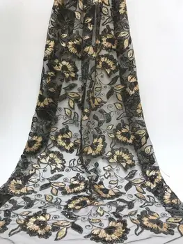 3d Tulle Lace Fabric Latest Afrian Bridal Lace Fabric High Quality Black Gold Embroidery African French Tulle Lace Fabric 5yards
3d Tulle Lace Fabric Latest Afrian Bridal Lace Fabric High Quality Black Gold Embroidery African French Tulle Lace Fabric 5yards