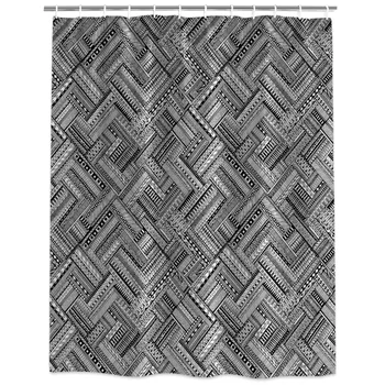 Grey Ethnic Geometic Shower Curtain Decorative Fabric Shower Curtain Bath Products Bathroom Decor with Hooks
Grey Ethnic Geometic Shower Curtain Decorative Fabric Shower Curtain Bath Products Bathroom Decor with Hooks