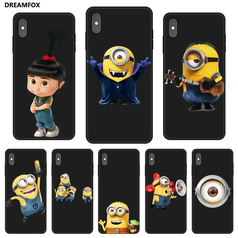 P125 Minion Cute Black Silicone Case Cover For Apple iPhone 11 Pro XR XS Max X 8 7 6 6S Plus 5 5S SE
P125 Minion Cute Black Silicone Case Cover For Apple iPhone 11 Pro XR XS Max X 8 7 6 6S Plus 5 5S SE
