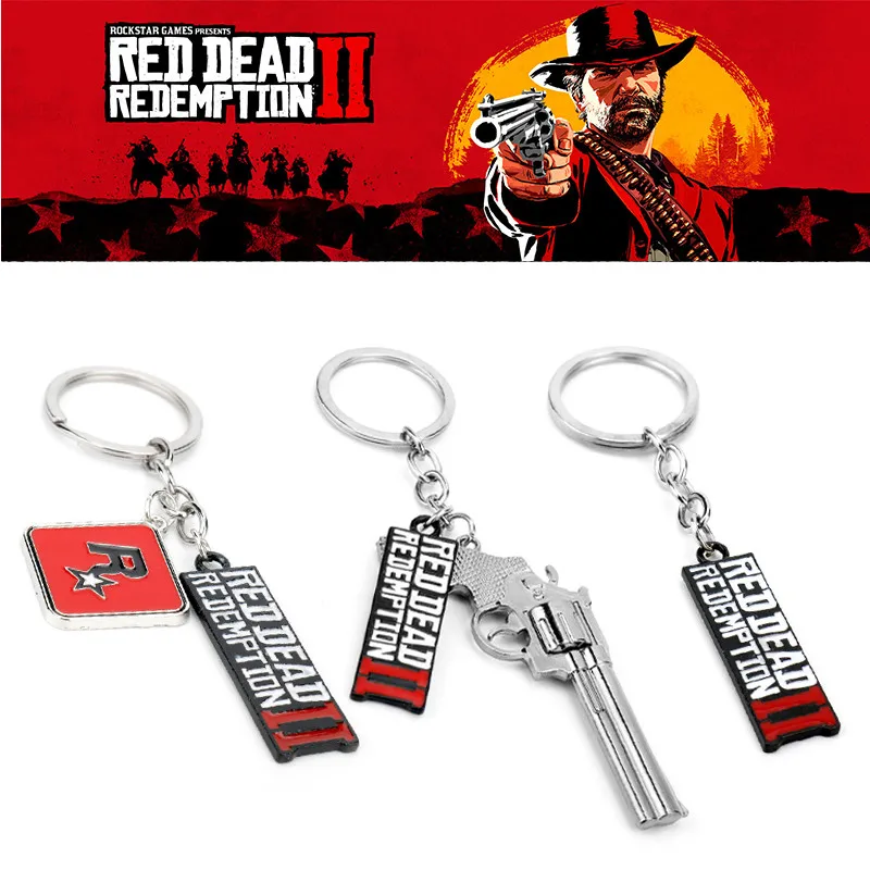 Game Trinket Red Dead Redemption 2 Keychain Gun Model Pendant Key Ring Metal Key Chains Bags Car Keyholder
Game Trinket Red Dead Redemption 2 Keychain Gun Model Pendant Key Ring Metal Key Chains Bags Car Keyholder