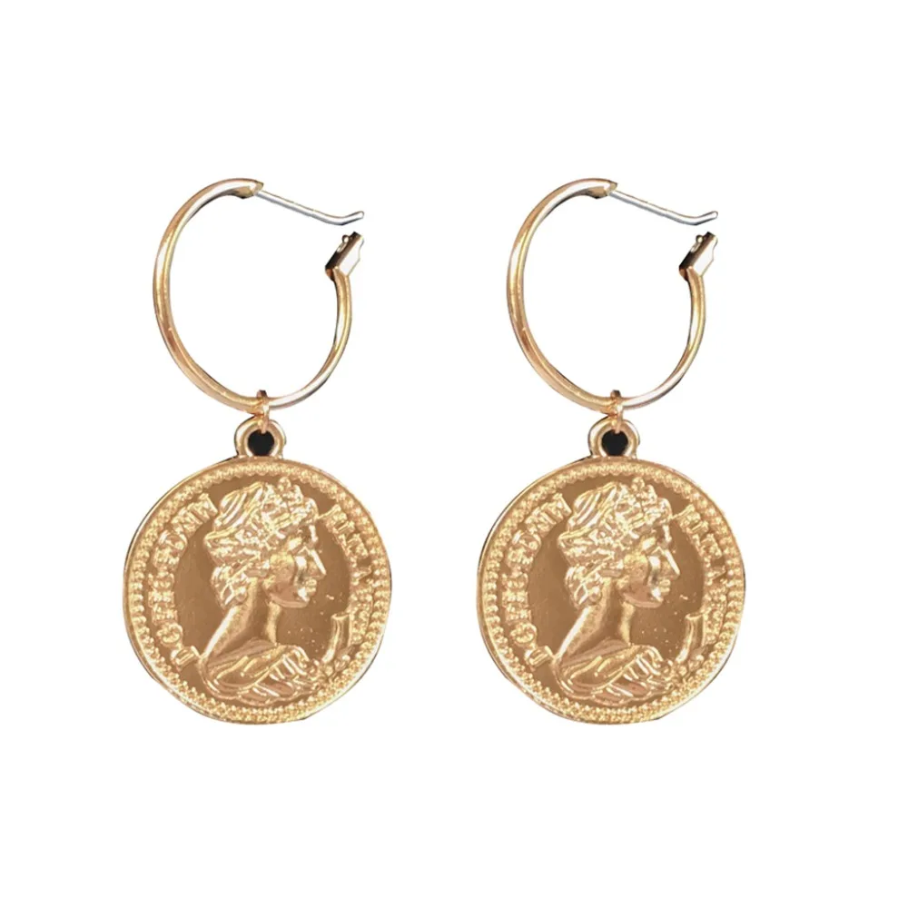 Vintage Tribal Chandelier Portrait Coins Drop Earrings Women Fashion Jewelry
Vintage Tribal Chandelier Portrait Coins Drop Earrings Women Fashion Jewelry