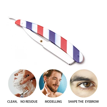 Professional Shaving Straight Edge Razor Folding Stainless Steel Sharp Shaving Beard Razor Barbe Cutter Holder Beard Care Tools
Professional Shaving Straight Edge Razor Folding Stainless Steel Sharp Shaving Beard Razor Barbe Cutter Holder Beard Care Tools