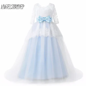 ANGELSBRIDEP Flower Girl Dresses for Weddings 2018 Long Ball Gown Half Sleeve Kids Communion Dresses For Girls Pageant Gowns
ANGELSBRIDEP Flower Girl Dresses for Weddings 2018 Long Ball Gown Half Sleeve Kids Communion Dresses For Girls Pageant Gowns