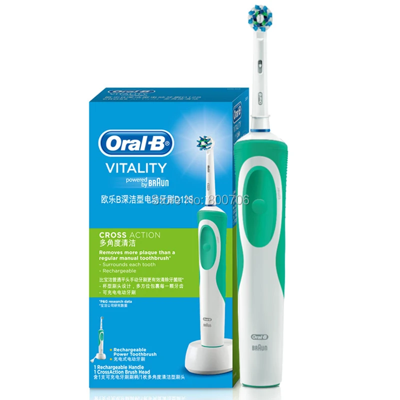OralB Oral B Electric Toothbrush For Adult Rechargeable Vitality Cross Action Toothbrush D12S
OralB Oral B Electric Toothbrush For Adult Rechargeable Vitality Cross Action Toothbrush D12S