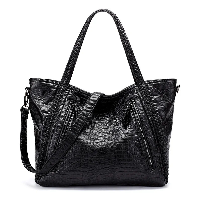 New Alligator Leather Pattern Bags for Women Tote Handbag Large Soft Leather Hand Bag Brand Designer 2019 Women Messenger Bags
New Alligator Leather Pattern Bags for Women Tote Handbag Large Soft Leather Hand Bag Brand Designer 2019 Women Messenger Bags