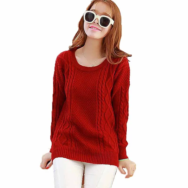 2018 New korean loose Sweater coat women O-Neck Pullover fashion office lady Outwear knitwear jacket | Женская одежда
