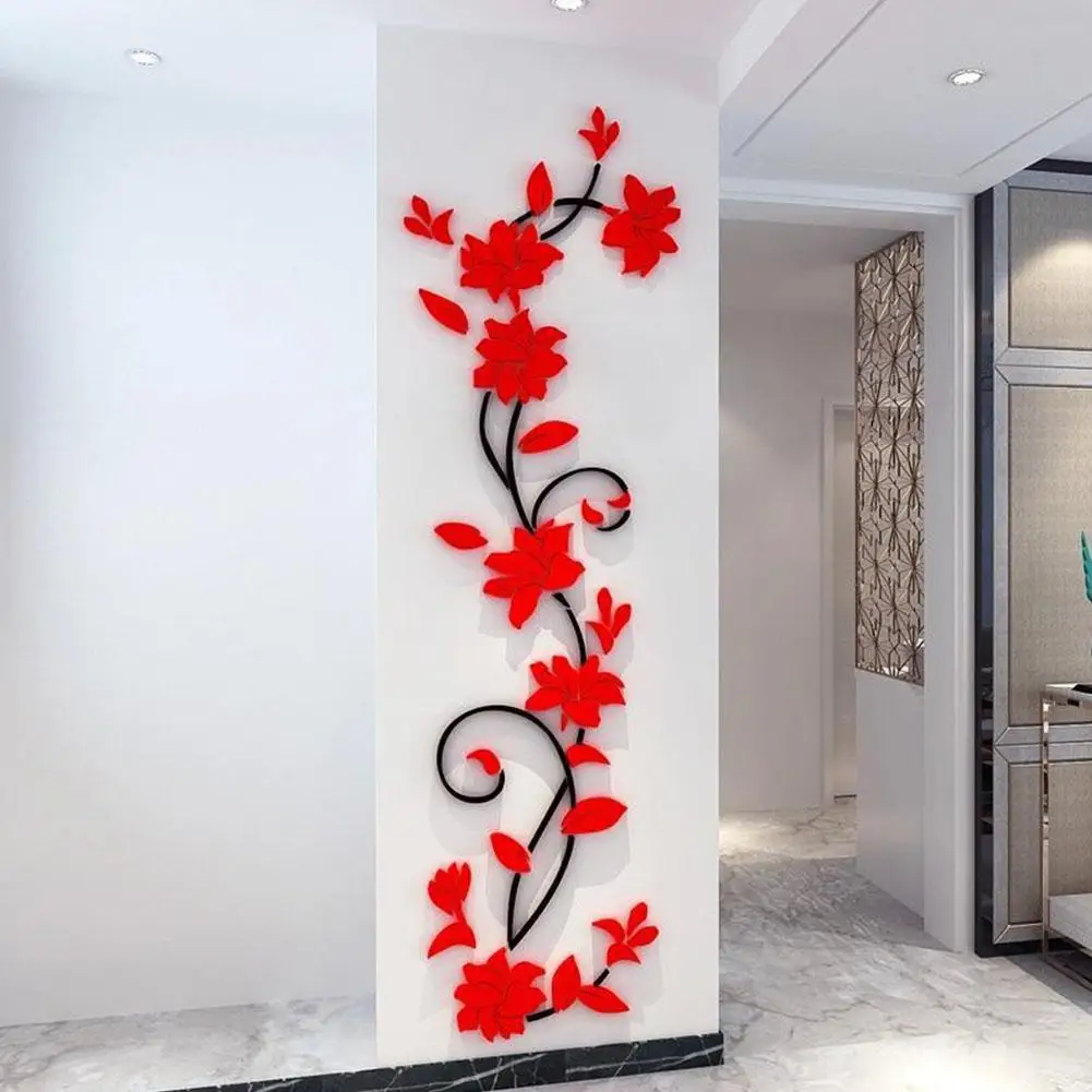 3D Rose Flower Rattan Pattern Wall Sticker for Hallway Living Room Corridor Decor
3D Rose Flower Rattan Pattern Wall Sticker for Hallway Living Room Corridor Decor