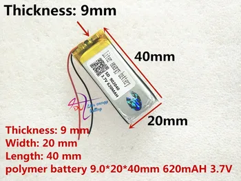901938 3.7V 902040 620mah GPS digital camera DVD lithium battery factory direct sales MP3 MP4 bluetooth headset battery
901938 3.7V 902040 620mah GPS digital camera DVD lithium battery factory direct sales MP3 MP4 bluetooth headset battery