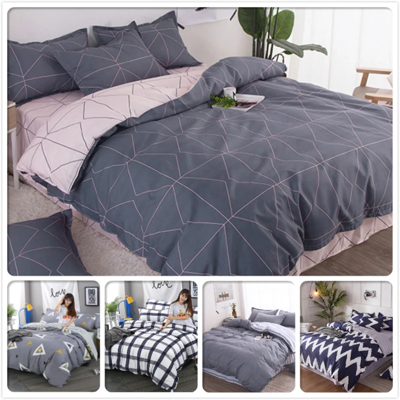 Simple Style 3/4 pcs Bedding Set Duvet Cover Bed Linen Soft Cotton Quilt Comforter Pillow Case Bedspreads Single Queen King Size
Simple Style 3/4 pcs Bedding Set Duvet Cover Bed Linen Soft Cotton Quilt Comforter Pillow Case Bedspreads Single Queen King Size