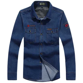 Spring Autumn Fashion Denim Shirt Long Sleeve Men Casual Shirt Cotton OUTWEAR Male Clothing Plus Size 4XL
Spring Autumn Fashion Denim Shirt Long Sleeve Men Casual Shirt Cotton OUTWEAR Male Clothing Plus Size 4XL