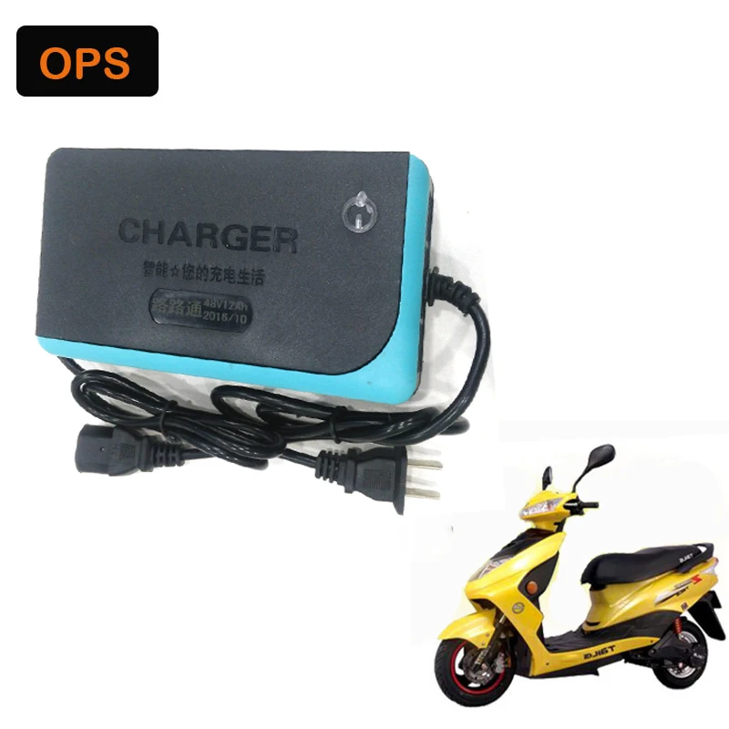 Smart Intelligent OPS Lead Acid Battery Charger 48V 12AH For Electric Bike Bicyle Scooters DC100-240V Output 58V 2A Volt
Smart Intelligent OPS Lead Acid Battery Charger 48V 12AH For Electric Bike Bicyle Scooters DC100-240V Output 58V 2A Volt