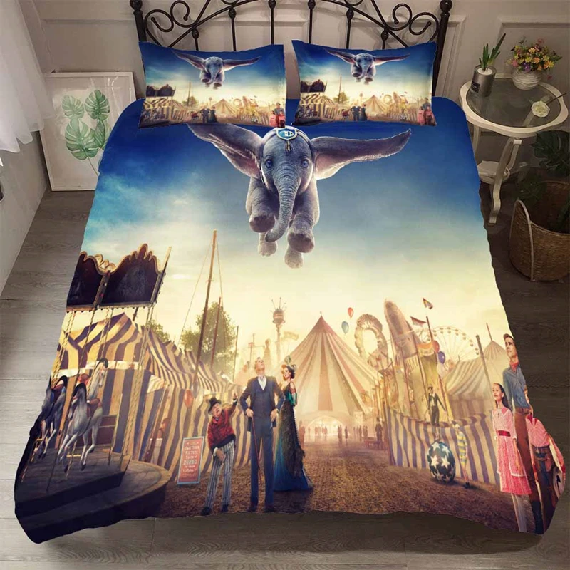 Yi Chu Xin Cartoon Dumbo Duvet Cover Set queen bedding set kids Bedclothes Bed Set Home Textiles
Yi Chu Xin Cartoon Dumbo Duvet Cover Set queen bedding set kids Bedclothes Bed Set Home Textiles