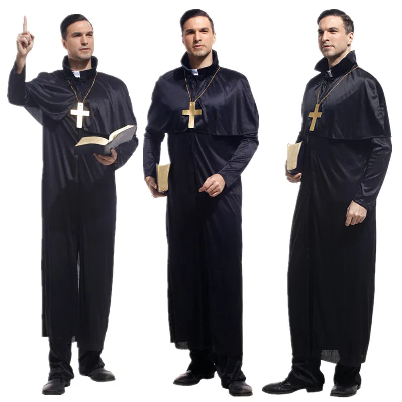 Adult Man Cosplay Clothes Clergy God's Father Priest Costumes Christmas Carnival Halloween Masquerade Cos Fancy Dress Clothing
Adult Man Cosplay Clothes Clergy God's Father Priest Costumes Christmas Carnival Halloween Masquerade Cos Fancy Dress Clothing