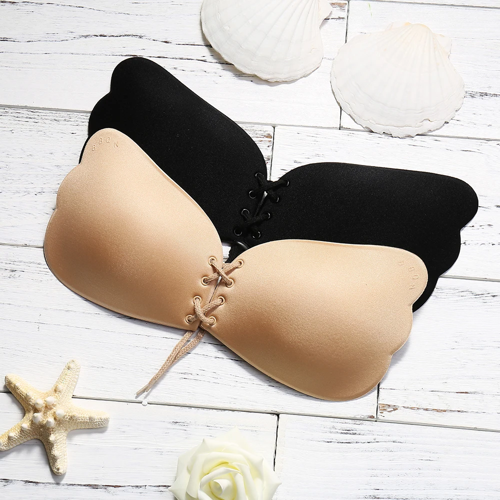 Sexy Push up Bra Women Adhesive Silicone Backless Wedding Bralette Strapless Bra Invisible Bra Goutient Gorge 6