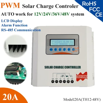 20A 12V/24V/36V/48V auto work PWM solar Charge Controller with LCD display for home IP55 rate
20A 12V/24V/36V/48V auto work PWM solar Charge Controller with LCD display for home IP55 rate