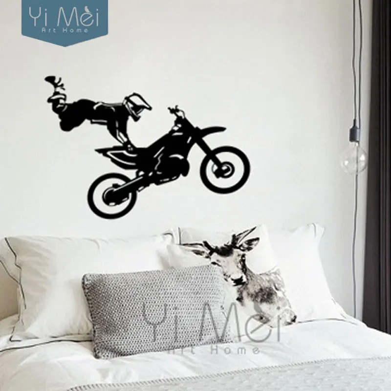 Motorcycle Racer Tricks Sports Kids Room Decorative Vinyl Wall Decals Wallpaper Chalkboard Home 60*70CM Wallpaper Stickers
Motorcycle Racer Tricks Sports Kids Room Decorative Vinyl Wall Decals Wallpaper Chalkboard Home 60*70CM Wallpaper Stickers