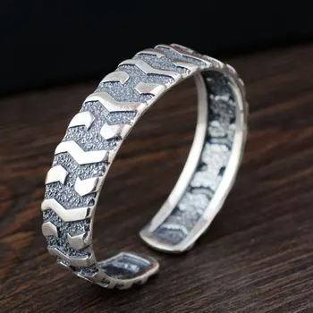 FNJ 925 Silver Bangle Statement Vintage Size 56mm Original S990 Sterling Silver Bangles for Women Jewelry Width 14mm
FNJ 925 Silver Bangle Statement Vintage Size 56mm Original S990 Sterling Silver Bangles for Women Jewelry Width 14mm