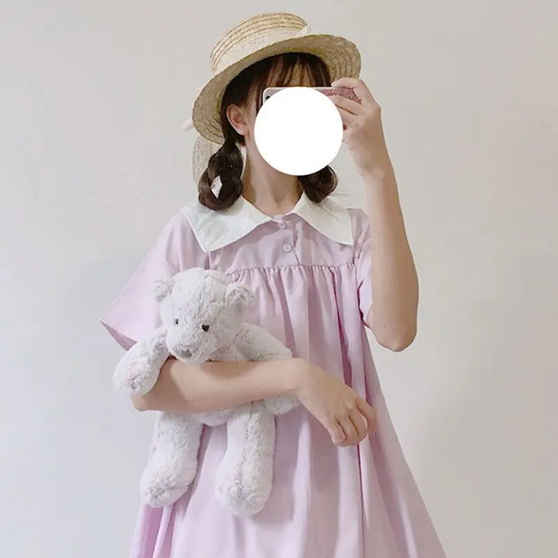 Фото Кавайное летнее Новое корейское платье в стиле Лолиты сшитое с - купить