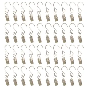 40 Pcs Curtain Clips Heavy Duty Metal S Shape Photo Clips Socks Hangers Curtain Hook Clips for Kitchen Outdoors Bathroom
40 Pcs Curtain Clips Heavy Duty Metal S Shape Photo Clips Socks Hangers Curtain Hook Clips for Kitchen Outdoors Bathroom