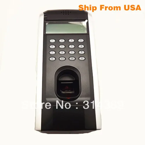 

Free shipping!ZK F7 TCP/IP RS485 Keypad pincode fingerprint  WG26 output LCD Green scanner Time attendance Access Controller