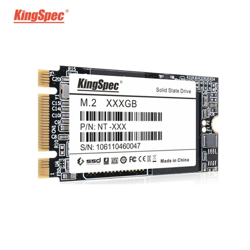 Фото KingSpec 22x42 мм M.2 SSD NGFF 128 ГБ 256 512 SATA 6 ГБ/сек. HDD 2242 240 диск для lenovo Y510P джемпер ezbook 3pro |