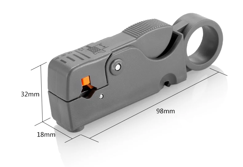 Coaxial Household Multi Tool Cable Stripper/Cutter Tool Rotary Coax Stripper for RG59/6 Metal Network Tool Wire Stripper
Coaxial Household Multi Tool Cable Stripper/Cutter Tool Rotary Coax Stripper for RG59/6 Metal Network Tool Wire Stripper