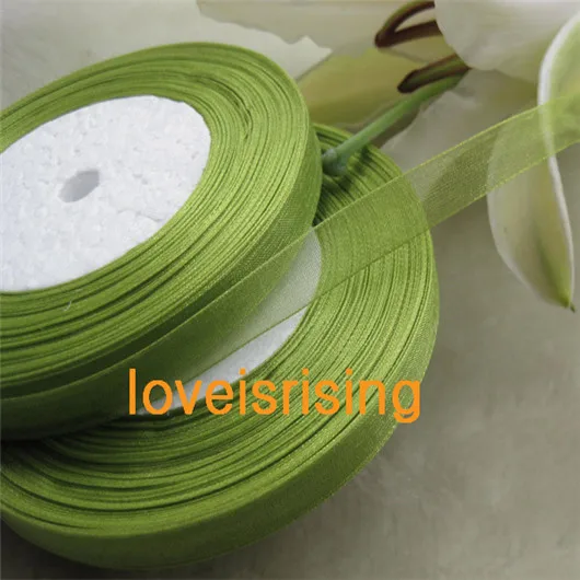 Free Shipping-50 Yards (150 ft) 3/8'' (10mm) Double Face olive green Organza Ribbon Wedding Party gift Decor
Free Shipping-50 Yards (150 ft) 3/8'' (10mm) Double Face olive green Organza Ribbon Wedding Party gift Decor