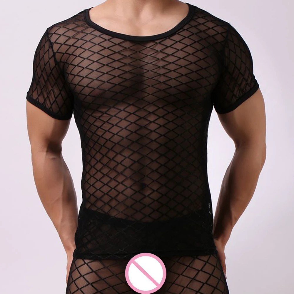 Mens Sexy Grid Singlet Fishnet T Shirts Transparent Mesh Undershirt Underwear Man Exotic Fitness Undershirt Funny Shirt
Mens Sexy Grid Singlet Fishnet T Shirts Transparent Mesh Undershirt Underwear Man Exotic Fitness Undershirt Funny Shirt