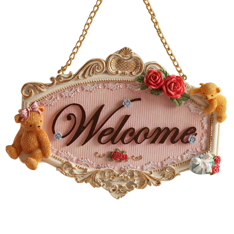 Beautiful Welcome And Bear Rose Flowers Cupid Angel Wall Hanging Door Decoration Bathroom Door Listing Door Plate Ornament R1467
Beautiful Welcome And Bear Rose Flowers Cupid Angel Wall Hanging Door Decoration Bathroom Door Listing Door Plate Ornament R1467