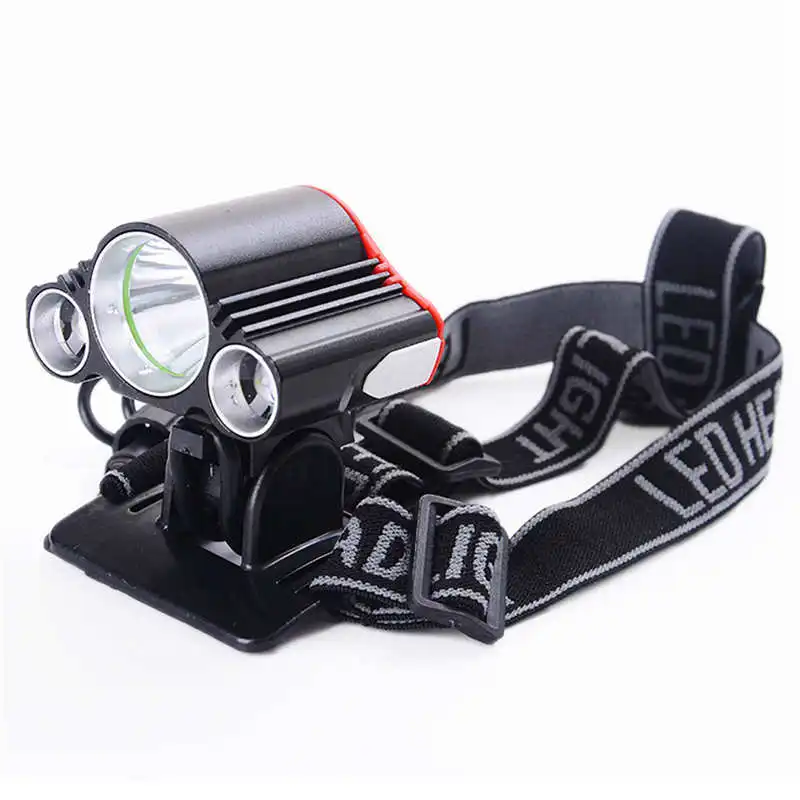 3X T6 LED Bike Bicycle Front Light Lamp Headlight Headlamp+battery+charger lanterna led bike led flashlight rechargeable #3o4 (4)