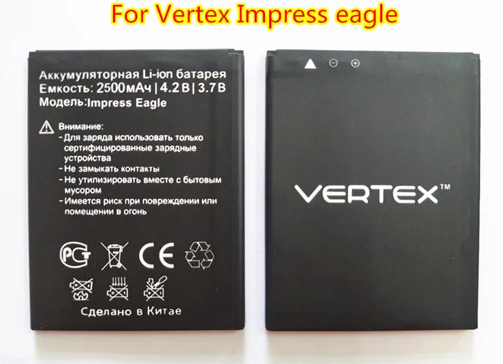 B-TAIHENG 1PCS New Battery For Vertex Impress eagle phone 3.7V 2500mAh 100% High quality
B-TAIHENG 1PCS New Battery For Vertex Impress eagle phone 3.7V 2500mAh 100% High quality