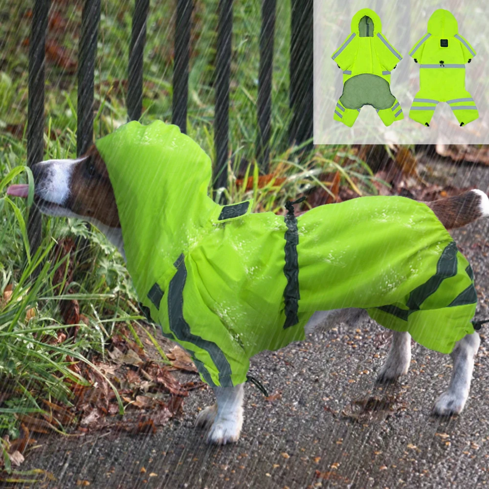 Reflective Dog Raincoat Waterproof Pet Clothes for Dogs Safety Rain Wear Jacket Jumpsuit For Pet Small Medium Large Dogs Puppy
Reflective Dog Raincoat Waterproof Pet Clothes for Dogs Safety Rain Wear Jacket Jumpsuit For Pet Small Medium Large Dogs Puppy