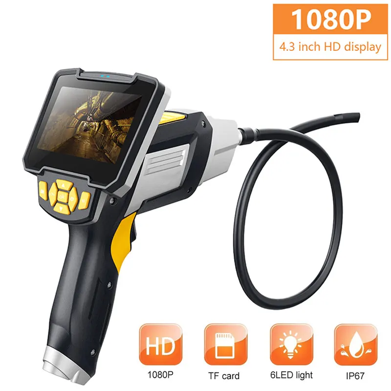 4.3 Inch Practical Endoscope Handheld Endoscope Visual Endoscope for Photos Microscope Ear Spoon Borescope Waterproof
4.3 Inch Practical Endoscope Handheld Endoscope Visual Endoscope for Photos Microscope Ear Spoon Borescope Waterproof
