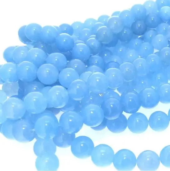 Unique Pearls jewellery Store Round Blue Jade 10mm Gemstone Loose Beads One Full Strand 15'' LC3-0274
Unique Pearls jewellery Store Round Blue Jade 10mm Gemstone Loose Beads One Full Strand 15'' LC3-0274