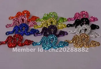 Free Shipping Wholesale 12pcs Sexy Rhinestone Snake Shape Metal Crystal Connector Bead for Bracelet, Necklace
Free Shipping Wholesale 12pcs Sexy Rhinestone Snake Shape Metal Crystal Connector Bead for Bracelet, Necklace