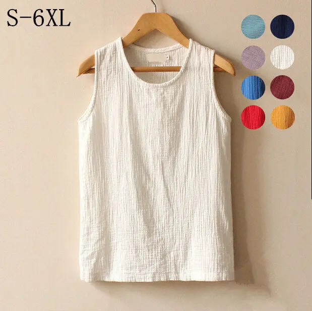 2019 Summer women casual cotton linen tops tank,Soft Conforatble cotton linen Vest,plus size women clothing S- 5XL 6XL vestidos
2019 Summer women casual cotton linen tops tank,Soft Conforatble cotton linen Vest,plus size women clothing S- 5XL 6XL vestidos