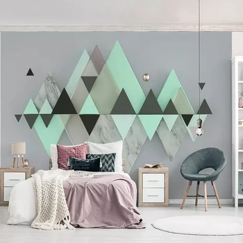 Custom Photo Wallpaper Modern Abstract Art 3D Stereo Geometry Triangle Mint Green Mural Wall Painting Living Room Bedroom Decor
Custom Photo Wallpaper Modern Abstract Art 3D Stereo Geometry Triangle Mint Green Mural Wall Painting Living Room Bedroom Decor