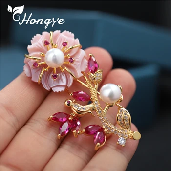 Fashion Freshwater Pearl Brooch for Women Pink Flower Real Gold Pin Brooches Christmas Gift Accessories Ladies Brooches Pins
Fashion Freshwater Pearl Brooch for Women Pink Flower Real Gold Pin Brooches Christmas Gift Accessories Ladies Brooches Pins